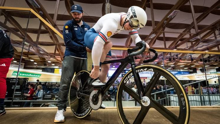 Track Cacling Challenge Grenchen, 13 12 2024 Fielding Alistair GBR Great Britain, 142 Track Cacling Challenge in Grenchen, 13 12 2024 Copyright: xBEAUTIFULxSPORTS OlafxRellischx