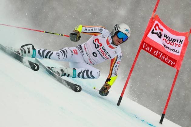 Sport Themen der Woche KW50 Sport Bilder des Tages ALPINE SKIING - FIS WC Val D Isere VAL D ISERE,FRANCE,14.DEC.24 - ALPINE SKIING - FIS World Cup, giant slalom, men. Image shows Alexander Schmid (GER).  GEPAxpictures xMaticxKlansek