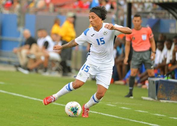 2019 CONCACAF Gold Cup: Nicaragua vs Haiti Jun 20 June 20, 2019: Nicaragua forward, Byron Bonilla (15), in action during 2019 CONCACAF Gold Cup match between Nicaragua and Haiti, at Toyota Stadium in Frisco, TX. Haiti defeated Nicaragua, 2-0. Mandatory Credit: Kevin Langley Sports South Media CSM Frisco TX USA EDITORIAL USE ONLY Copyright: xx ZUMA-20190620_zaf_c04_058.jpg KevinxLangleyx csmphototwo544758