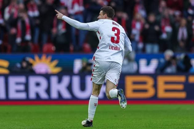 Soccer 2 Bundesliga 16 Matchday 1 FC Köln 1 FC Nürnberg on 15 12 2024 at RheinEnergieStadion in Cologne Goal celebration for 1 0 by Damion Downs Köln DFL regulations prohibit any use of photographs as image sequences and or quasi video xJRx