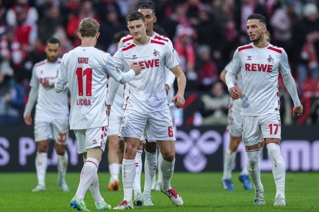 Soccer 2 Bundesliga 16 Matchday 1 FC Köln 1 FC Nürnberg on 15 12 2024 at RheinEnergieStadion in Cologne Goal celebration for 2 0 by Florian Kainz Köln DFL regulations prohibit any use of photographs as image sequences and or quasi video xJRx