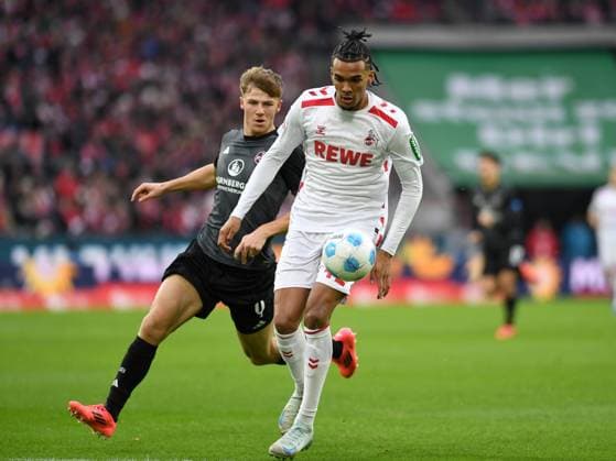 Finn Jeltsch 1 FC Nuernberg and Damion Downs 1 FC Koeln battle for the ball during the 2 Bundesliga match between 1 FC Köln and 1 FC Nürnberg at RheinEnergieStadion on December 15, 2024 in Cologne, Germany, Germany Photo by Ralf Treese DeFodi Images Finn Jeltsch 1 FC Nuernberg and Damion Downs 1 FC Koeln battle for the ball during the 2 Bundesliga match between 1 FC Köln and 1 FC Nürnberg at RheinEnergieStadion on December 15, 2024 in Cologne, Germany Photo by Ralf Treese DeFodi Images DFB DFL REGULATIONS PROHIBIT ANY USE OF PHOTOGRAPHS AS IMAGE SEQUENCES AND OR QUASI VIDEO Defodi 521 KOEFCN20241215 012 Defodi-521 DFB DFL REGULATIONS PROHIBIT ANY USE OF PHOTOGRAPHS AS IMAGE SEQUENCES AND OR QUASI-VIDEO.