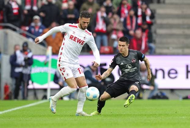 15 12 2024 Soccer season 2024 2025 2 Soccer Bundesliga 16 Matchday 1 FC Köln 1 FC Nürnberg FCN Club Sportfoto Zink DaMa xdaxmax DFL regulations prohibit any use of photographs as image sequences and or quasi video only for editorial use Leart Paqarada 17, FC Köln Oliver Villadsen 2, 1 FC Nürnberg FCN
