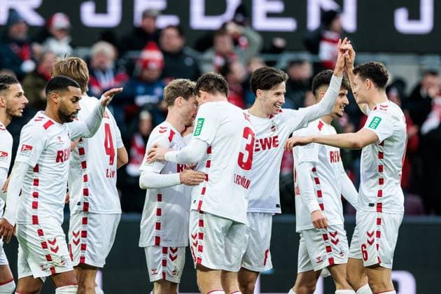 2 Soccer Bundesliga 1 FC Cologne 1 FC Nuremberg 15 12 2024 Cheers for 3 0 by Denis Huseinbasic 1 FC Cologne, 8 2 Soccer Bundesliga 1 FC Cologne 1 FC Nuremberg, Cologne, Rheinenergiestadion on 15 12 2024 DFL REGULATIONS PROHIBIT ANY USE OF PHOTOGRAPHS AS IMAGE SEQUENCES AND OR QUASI VIDEO Copyright: xBEAUTIFULxSPORTS Wunderlx