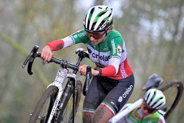 UCI Cyclocross World Cup series 2024-2025 in Namur NAMUR, BELGIUM - DECEMBER 15 : Casasola Sara (ITA) of Crelan - Corendon during the 4th leg of the UCI Cyclocross World Cup series 2024-2025 in Namur, Belgium, 15 12 2024 Namur Belgium  Copyright: xSesx