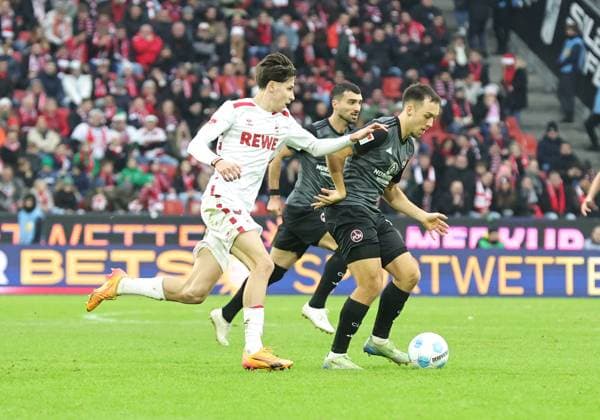 15 12 2024 Soccer season 2024 2025 2 Soccer Bundesliga 16 Matchday 1 FC Köln 1 FC Nürnberg FCN Club Sportfoto Zink DaMa xdaxmax DFL regulations prohibit any use of photographs as image sequences and or quasi video only for editorial use Denis Huseinbasic 8, FC Köln Julian Justvan 10, 1 FC Nürnberg FCN