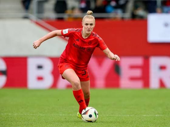 Bayerns 31 Georgia STANWAY Womens Soccer Muenchen Potsdam Womens Soccer Bundesliga, FC Bayern München 1 FFC Turbine Potsdam 2 0, Matchday 12, Season 2024 2025, on 15 12 2024 in Munich, F C B A Y E R N C A M P U S, Germany Source Copyright Credit Oryk HAIST xFRAUENFUSSBALL-BAYERN-POTSDAMx