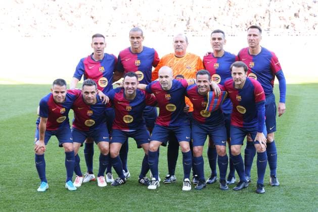FC Barcelona, Barca legends team group, Mannschaftsbild, Totale line-up, DECEMBER 14, 2024 - Football Soccer : AMUSE EL CLASICO in TOKYO presented by VITAS between FC Barcelona legends 2-1 Real Madrid legends at Ajinomoto Stadium in Tokyo, Japan. Noxthirdxpartyxsales  (276223131)