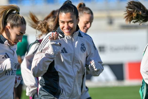 December 16, 2024, Valdebebas, Madrid, Spain: Real Madrid CF Femenino player ANTONIA SILVA during training at the Alfredo Di Stefano, Spain, Dec. 16. Valdebebas Spain - ZUMAc312 20241216_zsp_c312_018 Copyright: xOscarxManuelxSanchezx