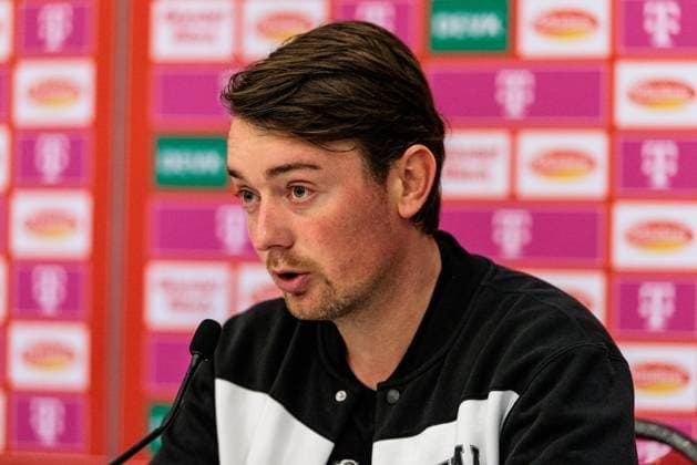 Google Pixel Women Bundesliga 1 FC Köln RB Leipzig 16 12 2024 Jonas Stephan Coach RB Leipzig during the press conference Google Pixel Women Bundesliga 1 FC Köln RB Leipzig, Cologne, Franz Kremer Stadium on 16 12 2024 DFB REGULATIONS PROHIBIT ANY USE OF PHOTOGRAPHS AS IMAGE SEQUENCES AND OR QUASI VIDEO Copyright: xBEAUTIFULxSPORTS Wunderlx