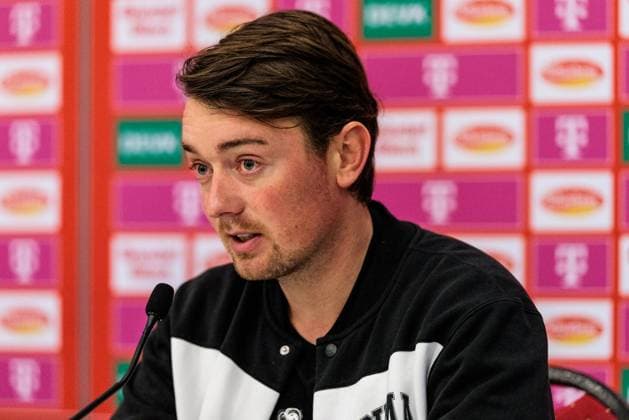 Google Pixel Women Bundesliga 1 FC Köln RB Leipzig 16 12 2024 Jonas Stephan Coach RB Leipzig during the press conference Google Pixel Women Bundesliga 1 FC Köln RB Leipzig, Cologne, Franz Kremer Stadium on 16 12 2024 DFB REGULATIONS PROHIBIT ANY USE OF PHOTOGRAPHS AS IMAGE SEQUENCES AND OR QUASI VIDEO Copyright: xBEAUTIFULxSPORTS Wunderlx