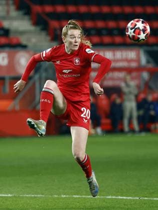 ENSCHEDE - Nikee van Dijk of FC Twente during the UEFA Champions League women s match between FC Twente and Celtic FC at Stadion De Grolsch Veste on Dec. 17, 2024 in Enschede, Netherlands. ANP VINCENT JANNINK UEFA Women s Champions League 2024 25 Group Stage MD6 2024 25 xVIxANPxSportx xxANPxIVx 515911470 originalFilename: 515911470.jpg