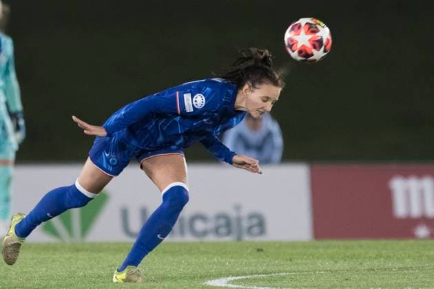UEFA Women s Champions League - Real Madrid vs Chelsea MADRID, SPAIN -December 17: Nathalie Bjorn of Chelsea in action during the UEFA Women s Champions League match between Real Madrid and Chelsea at Alfredo Di Stefano stadium in Madrid. (Photo by Guillermo Martinez) Madrid Alfredo Di Stefano Stadium Spain Copyright: xGuillermoxMartinezx