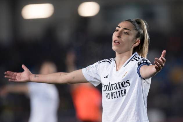 UEFA Women s Champions League - Real Madrid vs Chelsea MADRID, SPAIN -December 17: Olga Carmona of Real Madrid women reacts to a missed opportunity during the UEFA Women s Champions League match between Real Madrid and Chelsea at Alfredo Di Stefano stadium in Madrid. (Photo by Guillermo Martinez) Madrid Alfredo Di Stefano Stadium Spain Copyright: xGuillermoxMartinezx