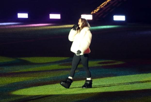 17 12 24 VfB Stuttgart Christmas concert Germany, Stuttgart, 17 12 2024, Football, Bundesliga, VfB Stuttgart Christmas concert Vanessa Mai