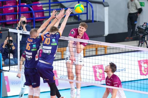 WARSZAWA 17.12.2024 MECZ 4. KOLEJKA GRUPA A LIGA MISTRZOW MEZCZYZN SEZON 2024 2025 --- VOLLEYBALL MENS CEV CHAMPIONS LEAGUE GROUP A MATCH IN WARSAW: PGE PROJEKT WARSZAWA - ACH VOLLEY LJUBLJANA LINUS WEBER FOT. ANNA KLEPACZKO FOTOPYK NEWSPIX.PL --- newspix.pl POLAND OUT! 