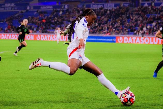 Lyon, France Kadidiatou Diani (11 Olympique Lyonnais) in action during the UEFA Women?s Champions League game between Olympique Lyonnais and VfL Wolfsburg at Groupama Stadium in Lyon, France. (Pauline FIGUET SPP) Copyright: xPaulinexFIGUETx xSPPx spp-en-PaFiSp-PF_OLWOB1923