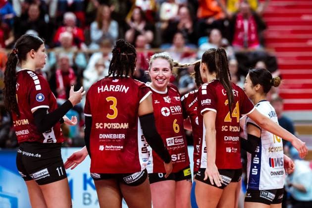 DVV Cup semi-final SC Potsdam Dresdner SC 18 12 2024 DVV Cup semi-final SC Potsdam Dresdner SC 18 12 2024 Copyright: xBEAUTIFULxSPORTS NicolxMarschallx