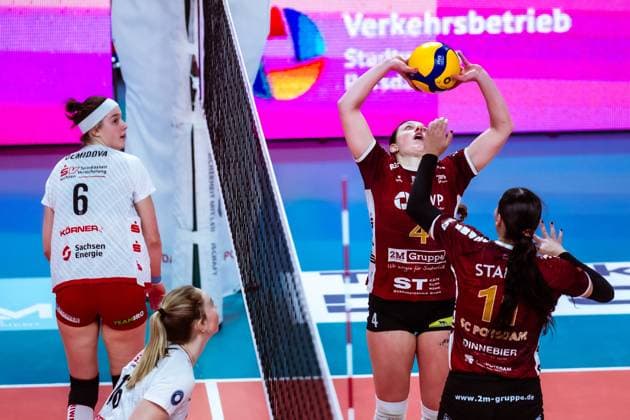 DVV Cup semi-final SC Potsdam Dresdner SC 18 12 2024 DVV Cup semi-final SC Potsdam Dresdner SC 18 12 2024 Copyright: xBEAUTIFULxSPORTS NicolxMarschallx