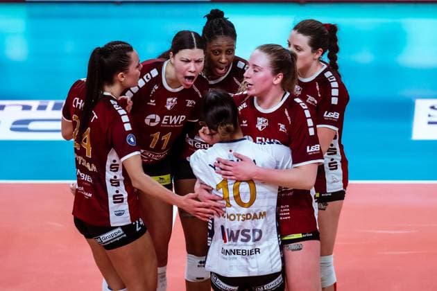 DVV Cup semi-final SC Potsdam Dresdner SC 18 12 2024 DVV Cup semi-final SC Potsdam Dresdner SC 18 12 2024 Copyright: xBEAUTIFULxSPORTS NicolxMarschallx