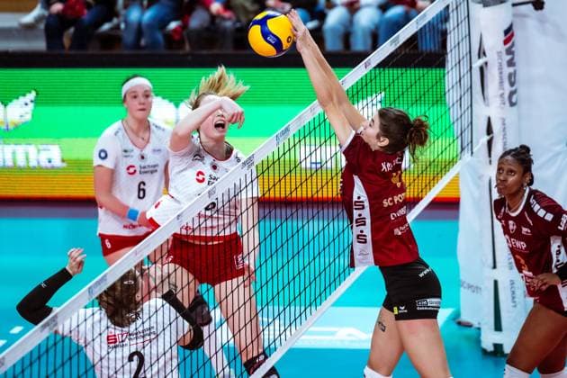 DVV Cup semi-final SC Potsdam Dresdner SC 18 12 2024 DVV Cup semi-final SC Potsdam Dresdner SC 18 12 2024 Copyright: xBEAUTIFULxSPORTS NicolxMarschallx