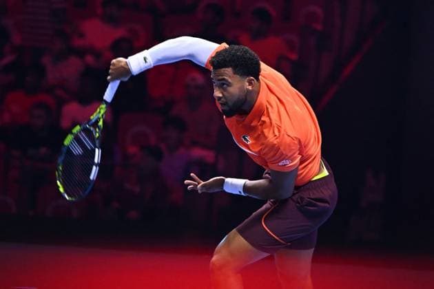 NextGen ATP, Tennis Herren Finals First Round - Jeddah Arthur Fils from (FRA) during his first round match at the 2024 NextGen ATP Finals in Jeddah, Saudi Arabia on December 18, 2024. Photo by Corinne Dubreuil ABACAPRESS.COM Jeddah Saudi Arabia  Copyright: xDubreuilxCorinne ABACAx