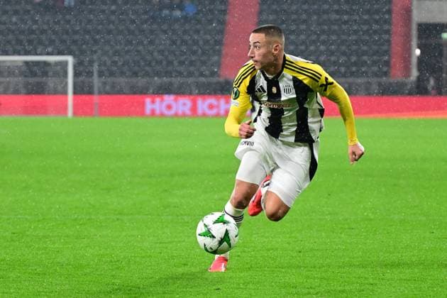19 12 2024, Raiffeisen Arena, Linz, AUT, UEFA ConfLeague, LASK vs Vikingur, Ligaphase, 6 round, pictured Marin Ljubicic LASK Marin Ljubicic LASK during the UEFA Conference League Ligaphase 6th round match between LASK and Vikingur at the Raiffeisen Arena in Linz, Austria on 2024 12 19 Expa Linz  EP_rei
