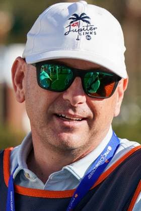 December 20, 2024, Orlando, Florida, USA: Lance Bennett, caddie for Tiger Woods (not pictured) speaks to the media after the PNC Championship Pro-Am at the Ritz-Carlton Golf Club. Orlando USA - ZUMAw109 20241220_fap_w109_011 Copyright: xDebbyxWongx