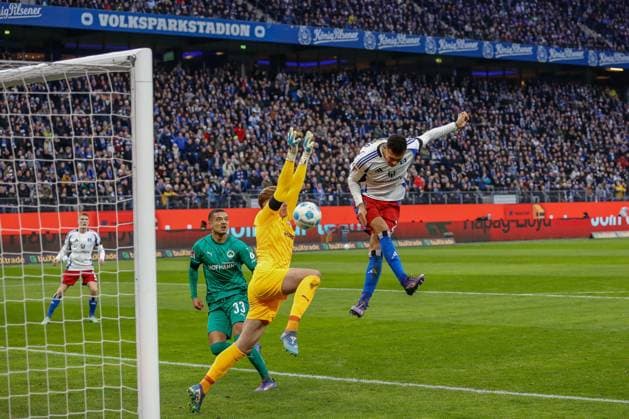 2 0 Davie Selke HSV 33 Maximilian Dietz 42 Moritz Schulze Fuerth Germany , Hamburg , Volksparkstadion , Football , 2 Bundesliga , Hamburger SV SpVgg Greuther Fürth