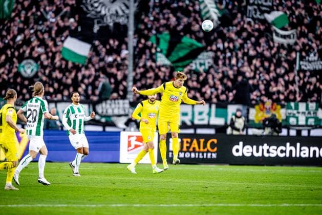 Soccer Men 2 Bundesliga 17 Matchday Season 2024 2025 SC Preußen Münster vs SSV Ulm 1846 Soccer 21 12 2024 38 Luka Hyryläinen SSV Ulm 1846 Soccer DFL regulations prohibit any use of photographs as image sequences and or quasi video Münster Preußenstadion Nordrheinwestfalen Germany