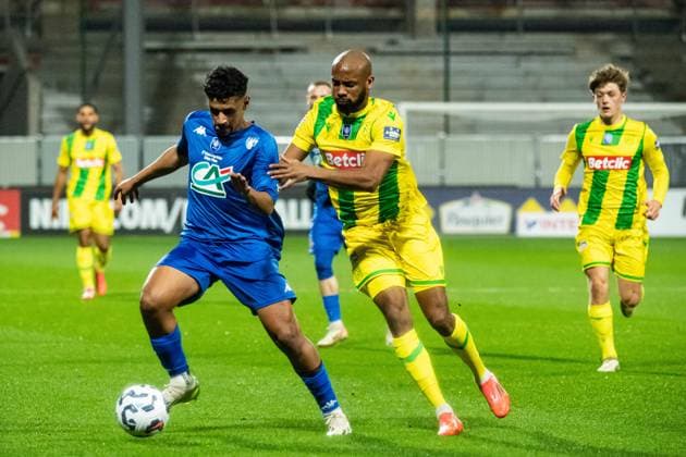 FOOTBALL : Drancy vs FC Nantes - Coupe de France - 32e de Finale - 21 12 2024 Marcus Coco (FC NANTES) Saint OuenFrance  Copyright: xBaptistexAutissierx