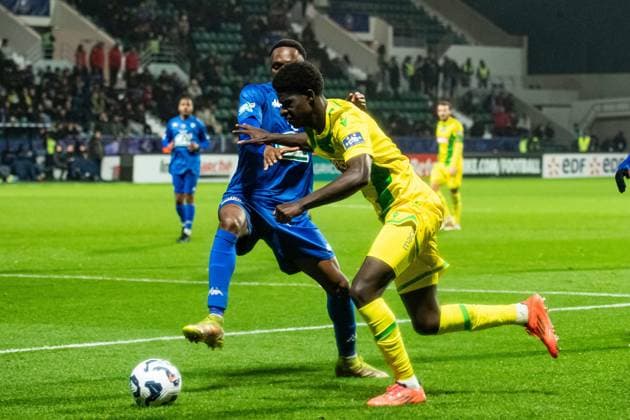 FOOTBALL : Drancy vs FC Nantes - Coupe de France - 32e de Finale - 21 12 2024 Herba Guirassy (FC NANTES) Saint OuenFrance  Copyright: xBaptistexAutissierx
