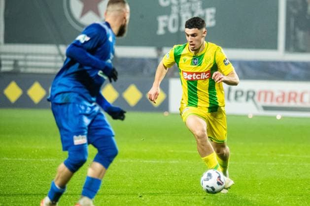 FOOTBALL : Drancy vs FC Nantes - Coupe de France - 32e de Finale - 21 12 2024 Matthis Abline (FC NANTES) Saint OuenFrance  Copyright: xBaptistexAutissierx