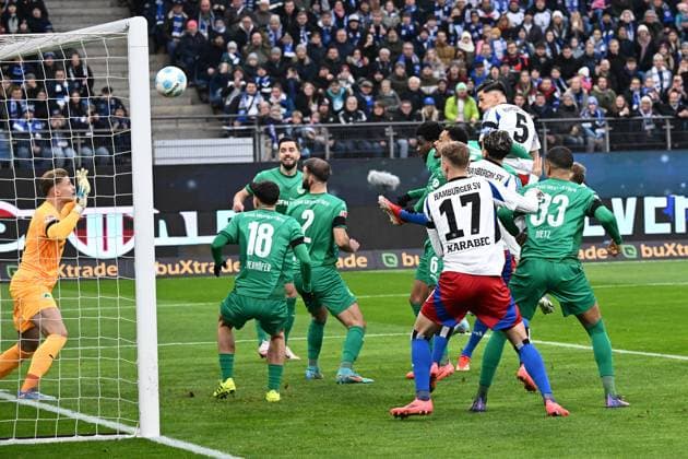 Soccer I Men I Season 2024 2025 I 2 Bundesliga I 17 Matchday I Hamburger SV SpVgg Greuther Fürth I 21 12 2024 The 1 0 by Dennis Hadzikadunic HSV 5 Hamburg Hamburg Hamburg Germany Copyright: xLOBECA NorbertxGettschatx