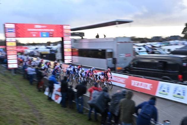 UCI World Cup Zonhoven ZONHOVEN, BELGIUM - DECEMBER 22 : Illustration picture of the start pictured during the UCI Zonhoven World Cup on December 22, 2024 in Zonhoven, Belgium, 22 12 2024 Zonhoven Belgium  Copyright: xBillyxCeustersx