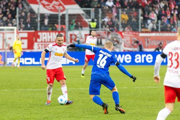 22 12 2024, Soccer, GER, Season, 2 Liga, Season 2024 2025, 17 Matchday, SSV Jahn Regensburg SV Darmstadt 98 Andreas Geipl SSV Jahn vs Andreas Müller DFL REGULATIONS PROHIBIT ANY USE OF PHOTOGRAPHS AS IMAGE SEQUENCES AND OR QUASI VIDEO Regensburg Bayern Germany Jahnstadion Regensburg