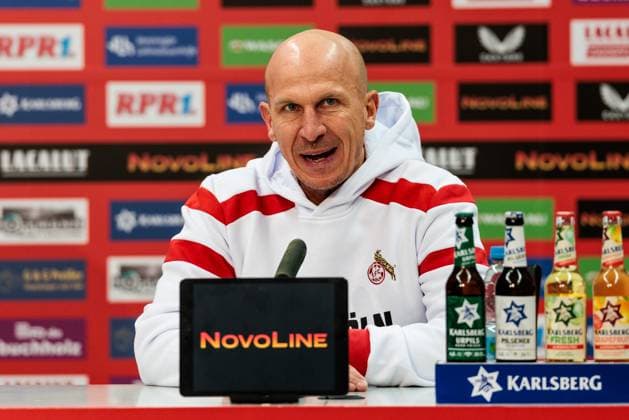 2 Fußball Bundesliga 1 FC Kaiserslautern 1 FC Köln 22 12 2024 Gerhard Struber Coach 1 FC Köln during the press conference 2 Fußball Bundesliga, 1 FC Kaiserslautern 1 FC Köln, Kaiserslautern, Fritz Walter Stadion am 22 12 2024 DFL REGULATIONS PROHIBIT ANY USE OF PHOTOGRAPHS AS IMAGE SEQUENCES AND OR QUASI VIDEO Copyright: xBEAUTIFULxSPORTS Wunderlx