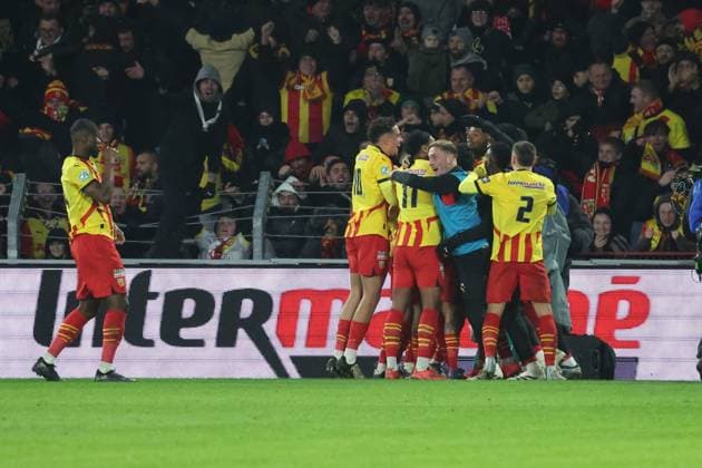 FOOTBALL : RC Lens vs Paris Saint-Germain - Coupe de France 32e de finale - 22 12 2024 But du RC Lens lors du match RC Lens - Paris Saint-Germain, Coupe de France 32e de finale, stade Bollaert-Delelis, le 22 dÃ cembre 2024  Copyright: xLaurentxSANSONx xPsnewZx