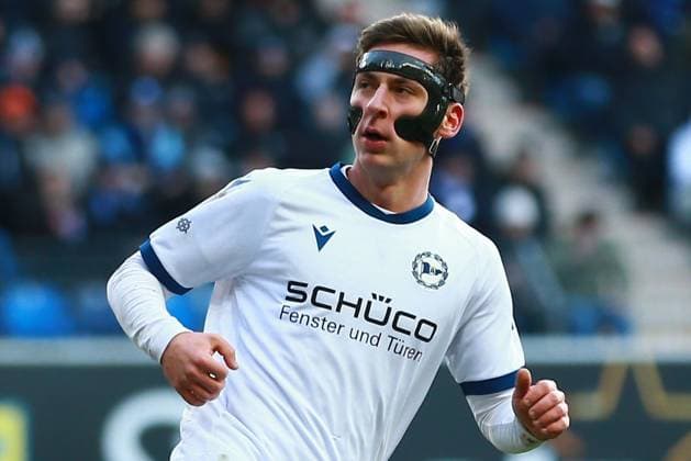 22 12 2024, xrekx, Fussball 3 Liga, SV Waldhof Mannheim Arminia Bielefeld emspor, v l Marius Wörl Woerl Arminia Bielefeld DFL DFB REGULATIONS PROHIBIT ANY USE OF PHOTOGRAPHS as IMAGE SEQUENCES and or QUASI VIDEO Mannheim