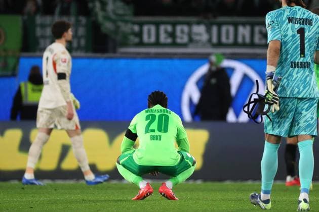 VfL vs Dortmund, 1 BL Wolfsburg, 22 12 2024, FOOTBALL VfL Wolfsburg vs BVB Borussia Dortmund, 1 BL, Season 2024 25 End of match, Ridle Baku VfL Wolfsburg Wolfsburg