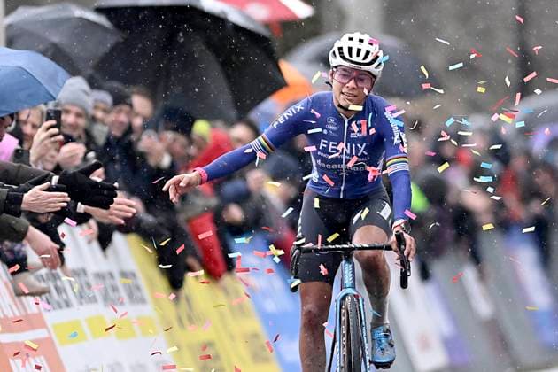 2024 Superprestige Cyclocross Mol MOL, BELGIUM - DECEMBER 23 : Alvarado Ceylin Del Carmen (NED) of Alpecin-Deceuninck wins during the 5th leg of the women elite 2024 - 2025 Telenet Superprestige cyclocross race of Mol on December 23, 2024 in Mol, Belgium, 23 12 2024 Mol Belgium  Copyright: xNicoxVereeckenx