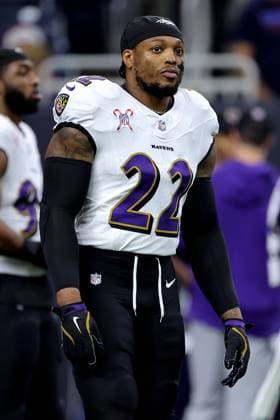 December 25, 2024, Houston, Texas, U.S: Baltimore Ravens running back Derrick Henry (22) warms up prior to the game between the Houston Texans and the Baltimore Ravens at NRG Stadium in Houston, TX on December 25, 2024. Houston U.S - ZUMAw137 20241225_aap_w137_110 Copyright: xErikxWilliamsx