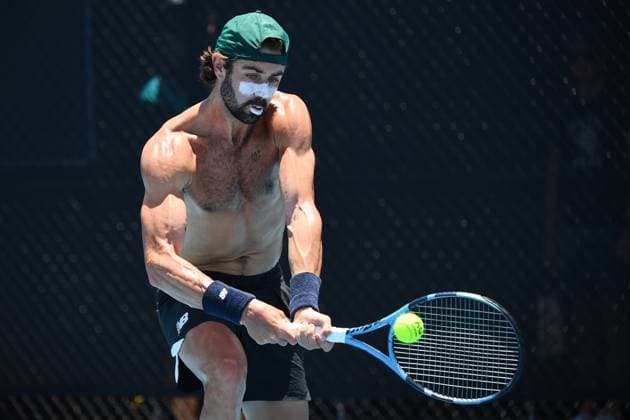 Bilder des Jahres 2024, Sport 12 Dezember Sport Themen der Woche KW52 Sport Bilder des Tages TENNIS BRISBANE INTERNATIONAL PREVIEW, Jordan Thompson of Australia has a practice session prior to the Brisbane International at Queensland Tennis Centre in Brisbane, Saturday, December 28, 2024. ( NO ARCHIVING, EDITORIAL USE ONLY, NO USE IN BOOKS WITHOUT CONSENT Brisbane Queensland Australia  Copyright: xJONOxSEARLEx 20241228138629317988