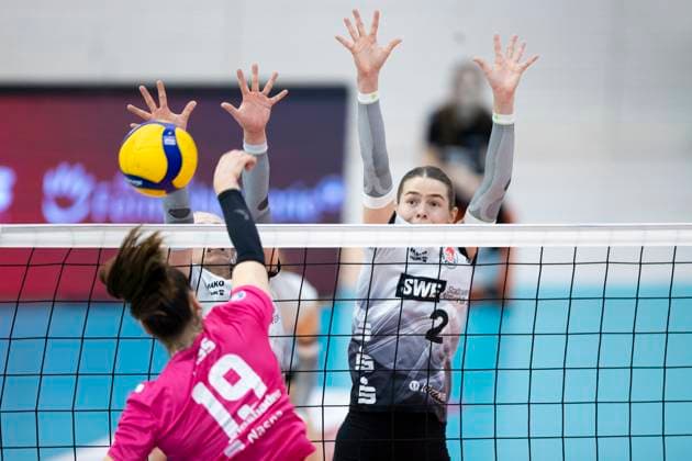 Volleyball, Women, Schwarz-Weiß Erfurt - VC Wiesbaden