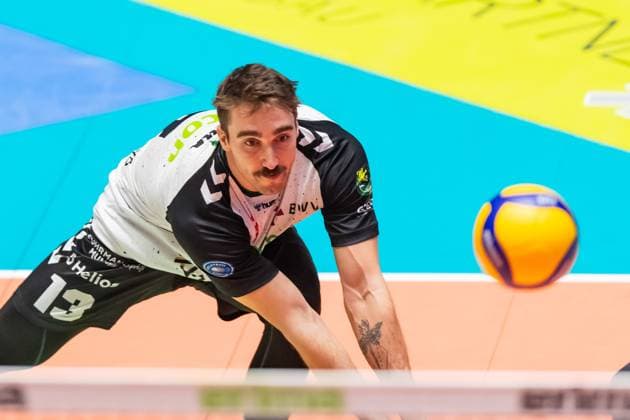 Jori Mantha 13, Helios Grizzlys Giesen GER, VFB Friedrichshafen vs Helios Grizzyls Giesen, Volleyball, Bundesliga, Season 2024 25, Matchday 14, 28 12 2024, GER, VFB Friedrichshafen vs Helios Grizzyls Giesen, Volleyball, Bundesliga, Season 2024 25, Matchday 14, 28 12 2024 Friedrichshafen Copyright: xEibner-Pressefoto FlorianxWolfx EP_FWF