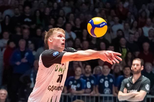 Jan Roeling 10, Helios Grizzlys Giesen GER, VFB Friedrichshafen vs Helios Grizzyls Giesen, Volleyball, Bundesliga, Season 2024 25, Matchday 14, 28 12 2024, GER, VFB Friedrichshafen vs Helios Grizzyls Giesen, Volleyball, Bundesliga, Season 2024 25, Matchday 14, 28 12 2024 Friedrichshafen Copyright: xEibner-Pressefoto FlorianxWolfx EP_FWF