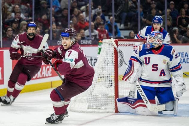 Bilder des Jahres 2024, Sport 12 Dezember Sport Themen der Woche KW52 Sport Bilder des Tages 241228 Davids Livsics of Latvia celebrates during scoring 1-4 during the 2025 IIHF World Junior Championship game between Latvia and USA on December 28, 2024 in Ottawa. Photo: Mathias Bergeld BILDBYRAN kod MB MB1030 ishockey Ice hockey, Eishockey jvm junior-vm u20 2025 iihf world junior championship world juniors lettland latvia usa 3 bbeng jubel *** 241228 Davids Livsics of Latvia celebrates during scoring 1 4 during the 2025 IIHF World Junior Championship game between Latvia and USA on December 28, 2024 in Ottawa Photo Mathias Bergeld BILDBYRAN kod MB MB1030 ishockey ice hockey jvm junior vm u20 2025 iihf world junior championship world juniors latvia usa 3 bbeng jubel  Copyright: MATHIASxBERGELD BB241228MB043