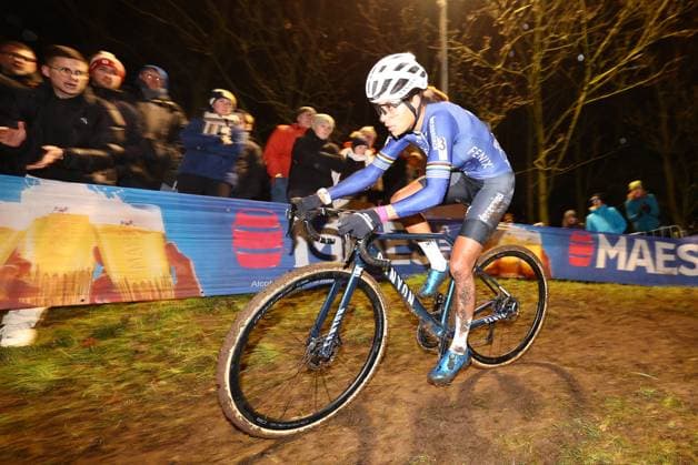 Dutch Ceylin Del Carmen Alvarado pictured in action during the women elite race of Diegem Cross cyclocross cycling event, Monday 30 December 2024 in Diegem, stage 6 8 in the Superprestige cyclocross cycling competition. DAVIDxPINTENS  x109381713x
