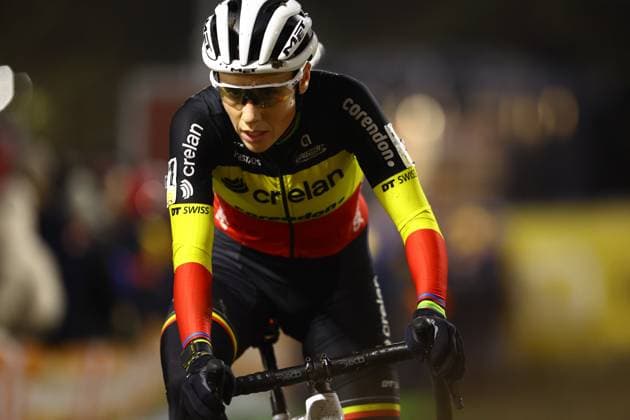 Belgian Sanne Cant pictured in action during the women elite race of Diegem Cross cyclocross cycling event, Monday 30 December 2024 in Diegem, stage 6 8 in the Superprestige cyclocross cycling competition. DAVIDxPINTENS  x109383594x