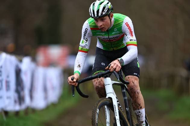 Belgian Toon Vandebosch pictured in action during the men s elite race of the GP Sven Nys cyclocross cycling event on Wednesday 01 January 2025 in Baal, stage 5 8 in the X2O Badkamers Trofee Veldrijden competition. DAVIDxPINTENS  x109475579x
